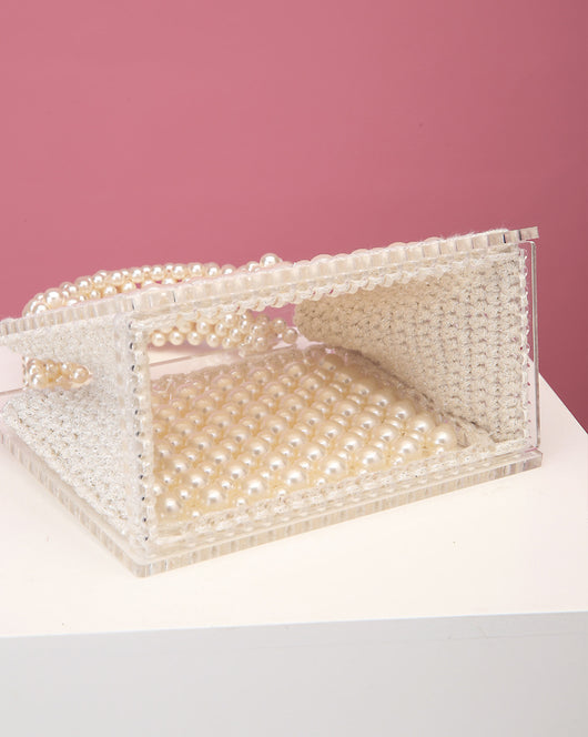 Bolso Tejido de Perlas y Cuentas Hecho a Mano - Image 10