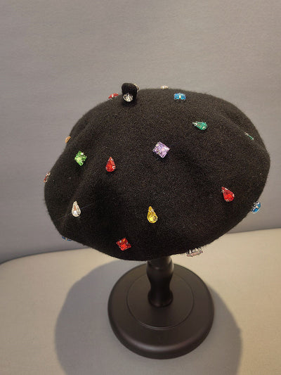 Boina Diamante Negra - Gorro Pintor Versátil y Cálido - Image 6