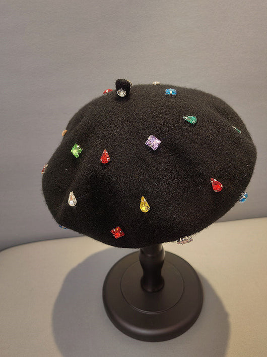 Boina Diamante Negra - Gorro Pintor Versátil y Cálido - Image 6