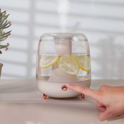 Fashionable dark green and clear portable smart water replenisher with rose gold accents on a white background. - Image 11