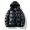 Chaqueta Corta Acolchada Brillante con Plumón de Pato