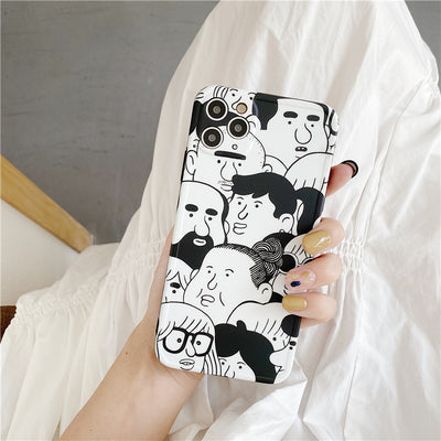 Funda para celular con ilustración en blanco y negro - Image 14