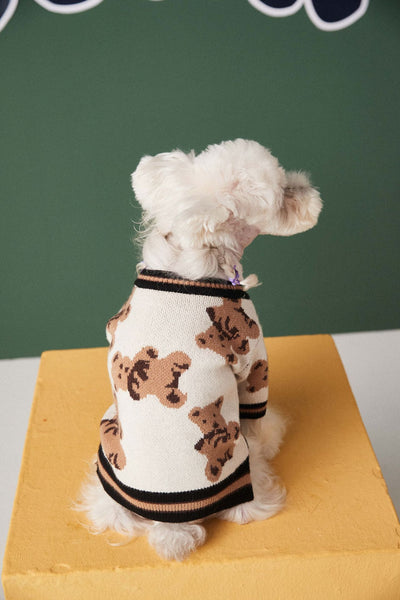 Suéter Preppy a Rayas para Perros y Gatos - Chaleco V-Neck Cálido de Invierno - Image 19
