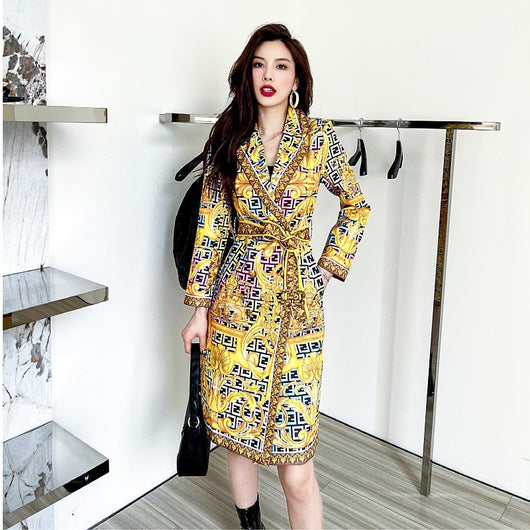 Abrigo Vintage Estampado para Mujer - Image 8
