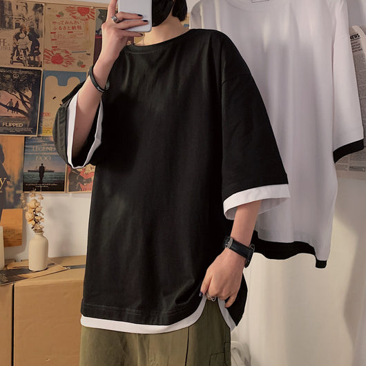 Blusa Suelta Versátil de Cuello Redondo y Manga Corta - Image 6
