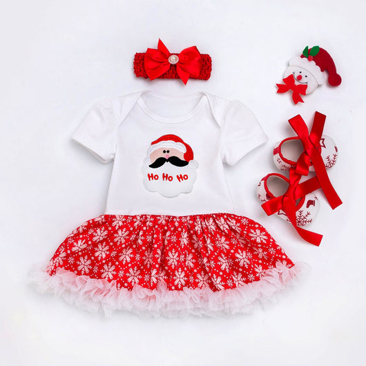 Vestido Navideño Infantil de Malla con Diseño Cartoon - Image 23