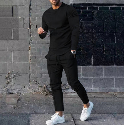 Conjunto Casual Hombre: Sudadera Slim Fit + Pantalón Jogger con Bolsillos - Image 9