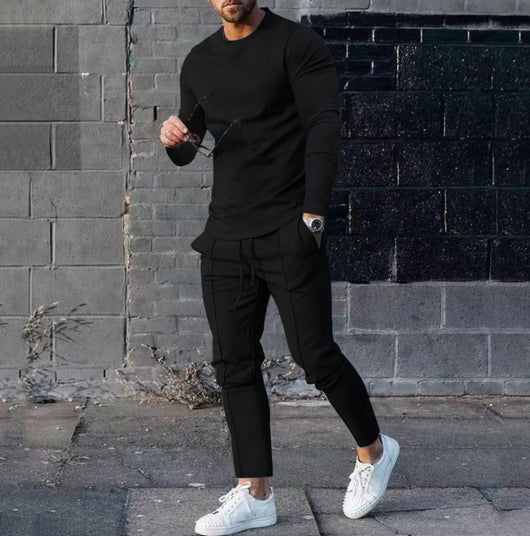 Conjunto Casual Hombre: Sudadera Slim Fit + Pantalón Jogger con Bolsillos - Image 9
