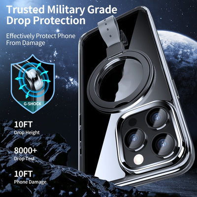 Funda Magnética Transparente con Anillo Giratorio y Soporte Ajustable - Image 18