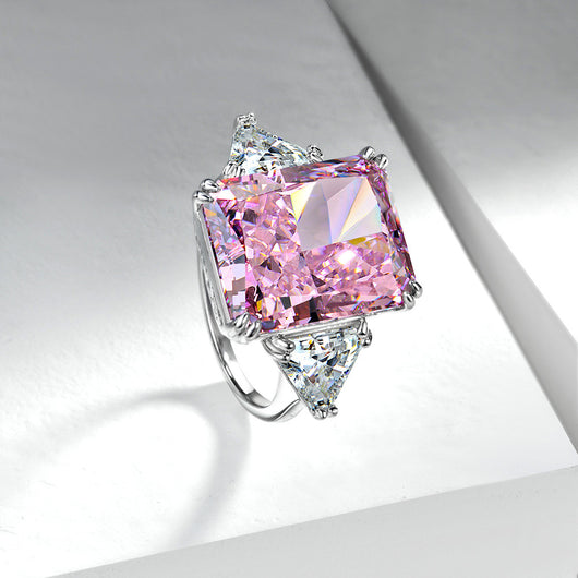 Anillo de Diamante Retro Vintage de Alto Carbono con Diseño Llamativo - Image 10