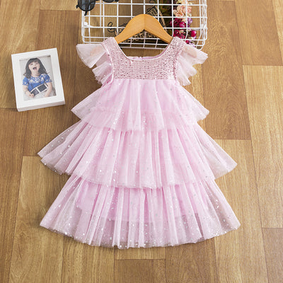 Vestido de Niña con Lentejuelas y Malla Brillante - Image 35