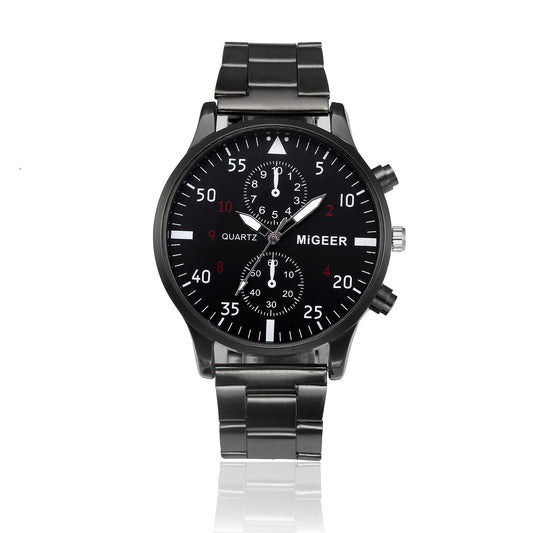 Reloj Deportivo de Acero Inoxidable para Hombre con Movimiento de Cuarzo - Image 2