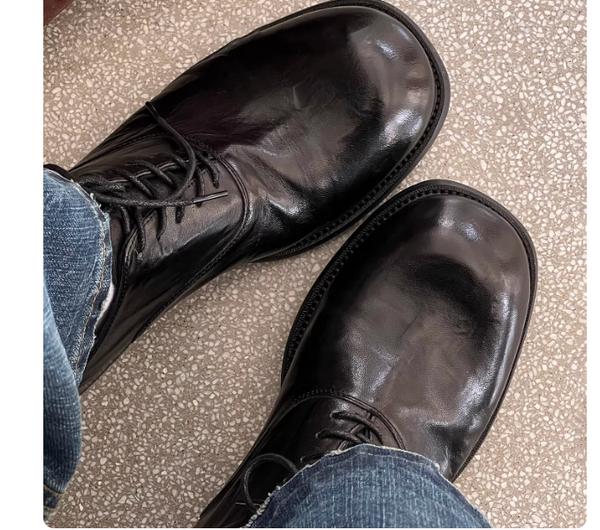 Zapatos Ejecutivos de Cuero Ahumado para Commute Diario