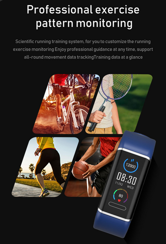 Pulsera Inteligente CT6 con Pantalla a Color y Sensor de Movimiento - Image 18