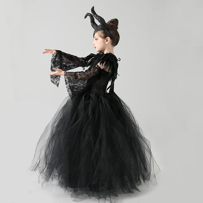 Vestido de Malla Negro para Niñas - Disfraz de Presentación - Image 7