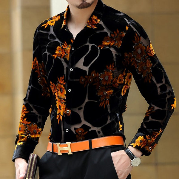 Camisa Manga Larga Slim Fit Elegante para Hombre