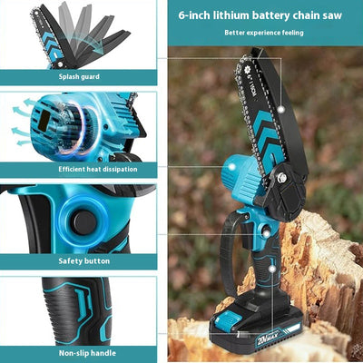 Motosierra Recargable de 6 Pulgadas con Batería de Litio - Image 3