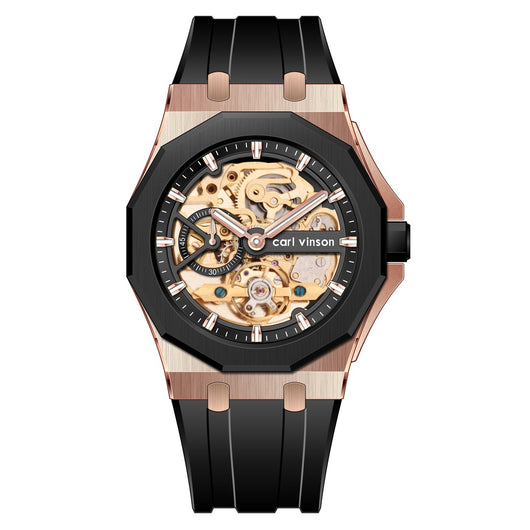 Reloj Mecánico Automático Luminoso con Correa de Silicona Hueca - Image 7