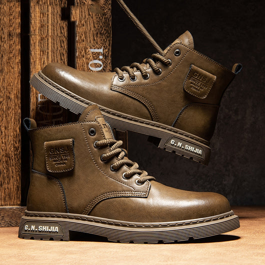 Botas Martin de Negocios con Tacón Oculto y Forro Polar para Otoño e Invierno - Image 6