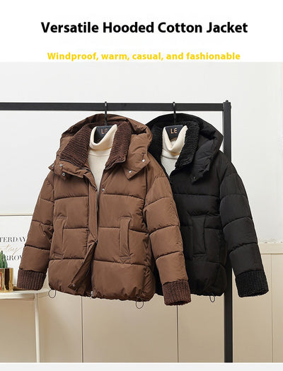 Chaqueta Acolchada Suelta con Capucha en Algodón - Image 7