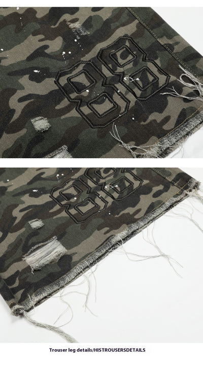 Shorts de Trabajo Camuflaje Pierna Ancha - Estilo Casual Moderno - Image 13