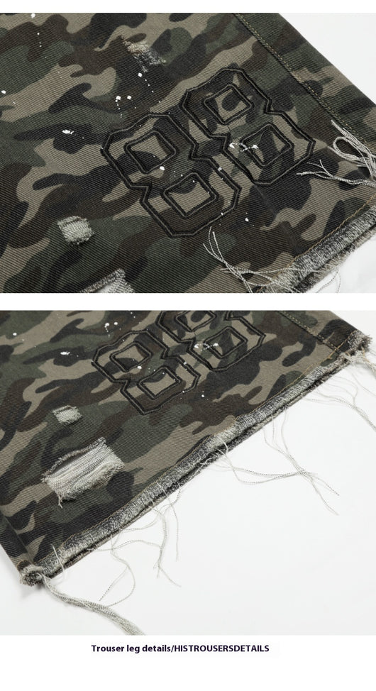 Shorts de Trabajo Camuflaje Pierna Ancha - Estilo Casual Moderno - Image 13