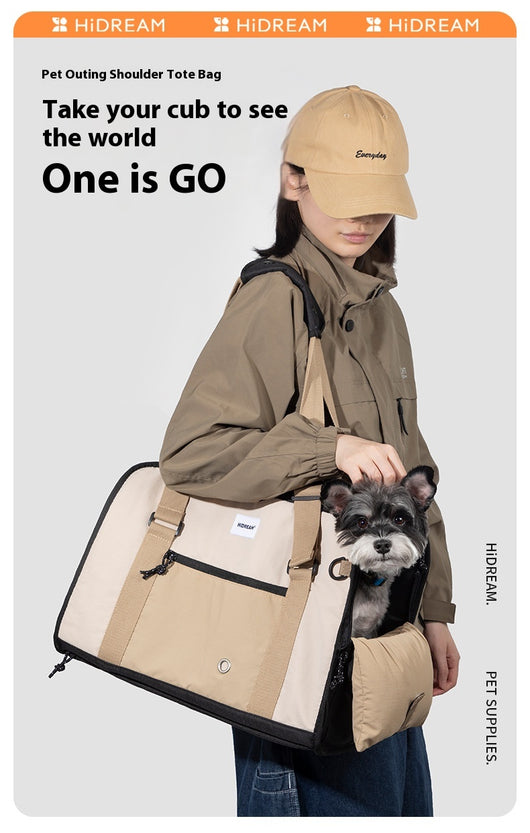 Bolsa de Lona Transpirable para Mascotas - Mochila Cruzada Portátil - Image 18