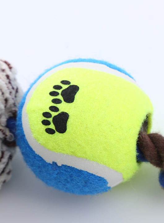 Juguete Interactivo para Perros con Cuerda y Pelota de Tenis Resistente - Image 10