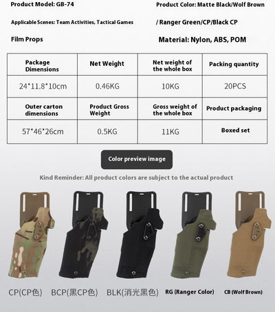 Bolsa Táctica para Pierna Ambidiestra para Actividades Outdoor - Image 24