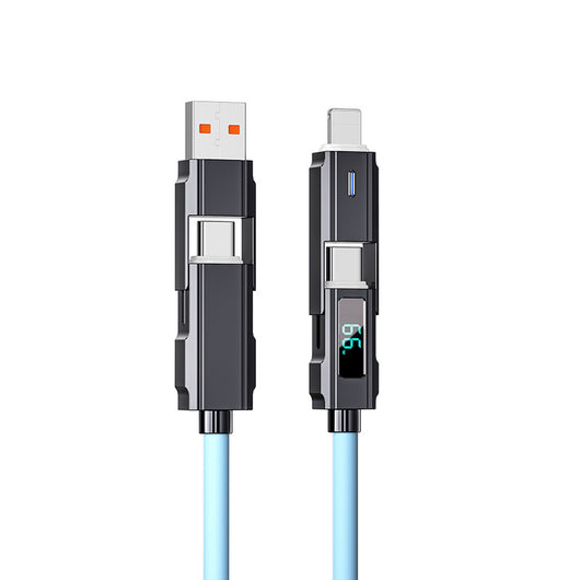 Cable USB-C 4 en 1 con Pantalla Digital y Carga Rápida PD - Image 8