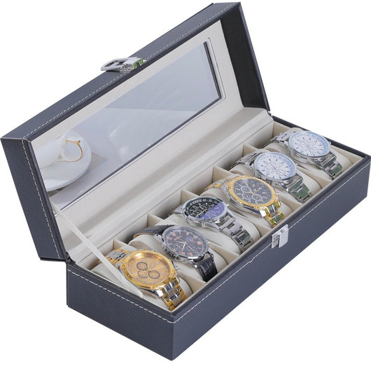 Caja Organizadora de Cuero para Relojes de Lujo - Image 5