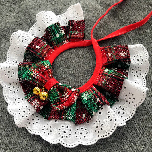 Babero Festivo con Moño Navideño para Mascotas - Image 17