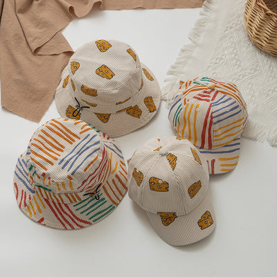 Gorra de Cubo Infantil Arcoíris con Diseño de Queso