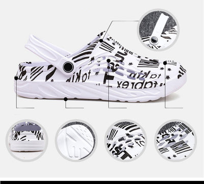 Sandalias de Verano con Estampado de Letras para Hombre - Image 15