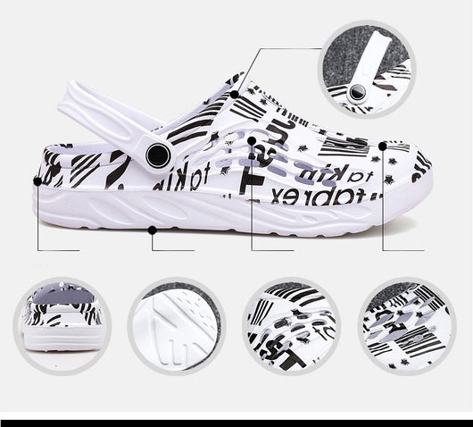 Sandalias de Verano con Estampado de Letras para Hombre - Image 15