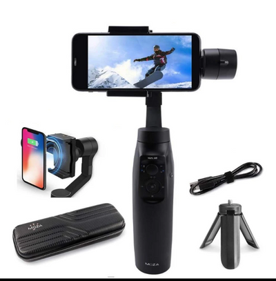 Estabilizador de Móvil de 3 Ejes con Carga Inalámbrica y Control PTZ - Image 10