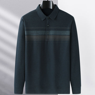 Camiseta Manga Larga con Cuello para Hombre Maduro - Image 15
