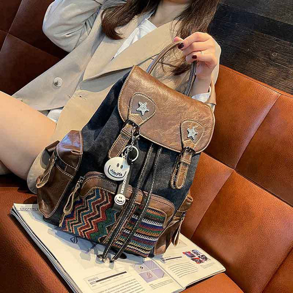 Mochila de Viaje Versátil Gran Capacidad con Cordón Ajustable