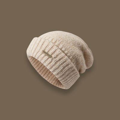 Gorro Tejido Mezcla de Lana en Colores Sólidos - Abrigo Perfecto para Clima Frío - Image 6