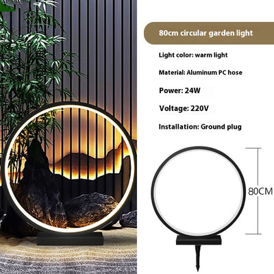 Lámpara de Jardín Redonda Impermeable para Exteriores - Iluminación Moderna - Image 13