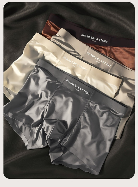 Calzoncillos de Seda de Hielo Lujo Satinado para Hombre - Image 16