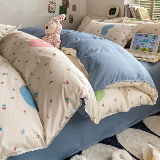 Funda Nórdica de Algodón Lavado para Cama de Estudiante - Image 4