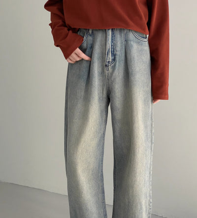 Pantalones Vaqueros Azules Desgastados Estilo Vintage para Hombre - Image 8