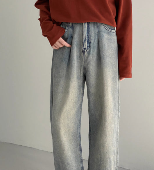 Pantalones Vaqueros Azules Desgastados Estilo Vintage para Hombre - Image 8