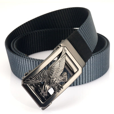 Cinturón Bicolor para Hombre con Hebilla Automática Giratoria sin Dientes - Image 5