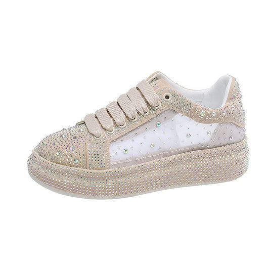 Zapatillas Blancas de Suela Gruesa y Brillantes - Image 10