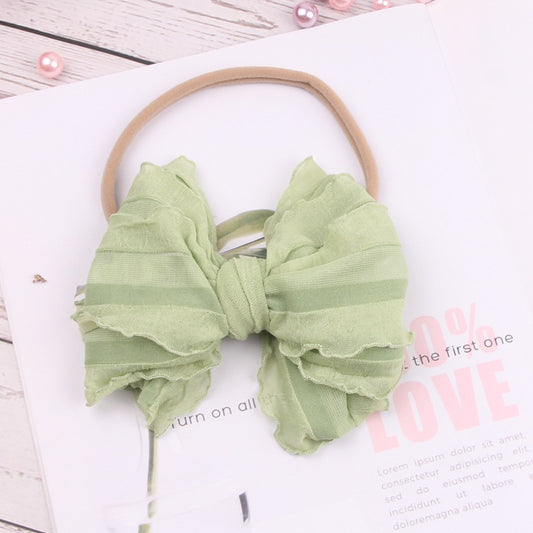 Diadema Infantil con Lazo de Encaje - Suave y Ligera - Image 2