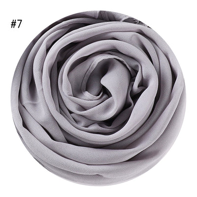 Pañuelo de Gasa Perlada en Colores Sólidos - Cobertura Elegante Monocromática - Image 11