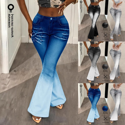 Leggings Estampado Denim Falso - Cómodos y Versátiles