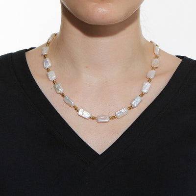 Collar de Perlas Barrocas Naturales - Cadena de Joyería Elegante - Image 11
